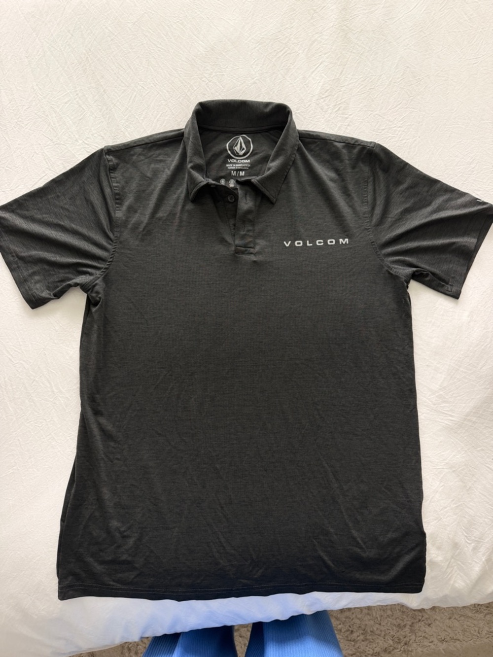 Volcom Men’s Black Logo Polo Shirt